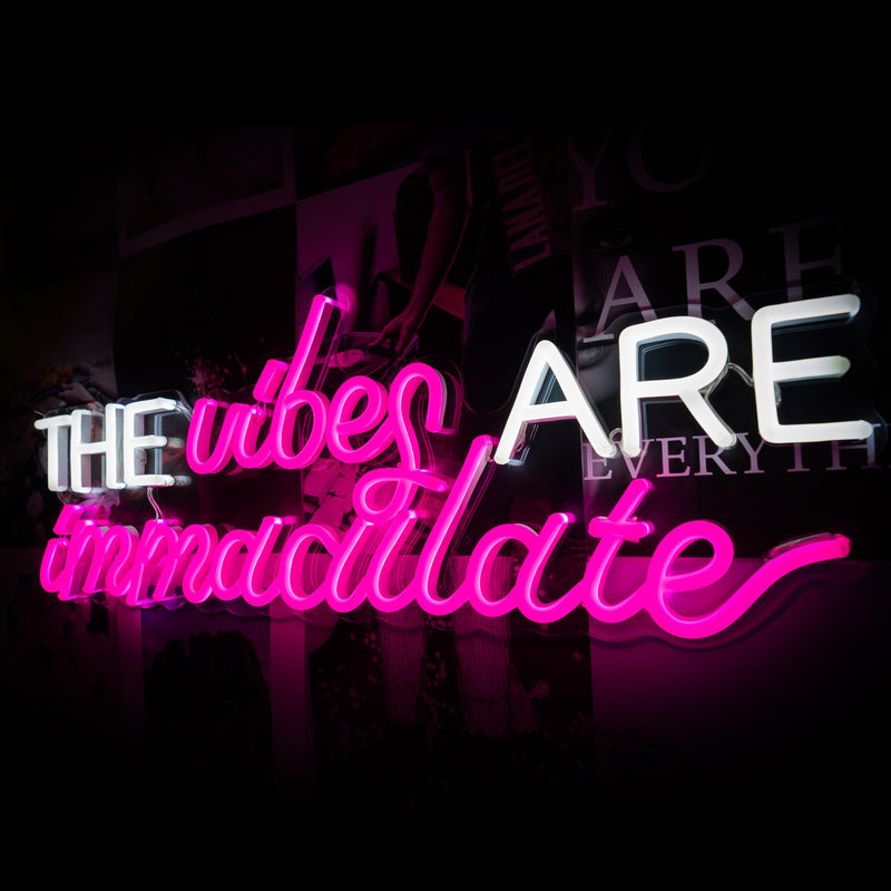 The Vibes Are Immaculate Neon Sign