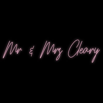 Custom Neon | Mr & Mrs Cleary