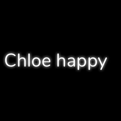 Custom Neon | Chloe happy