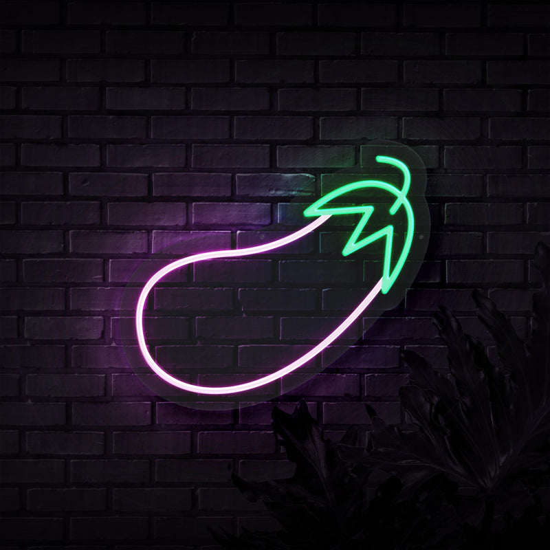 Eggplant Neon Sign