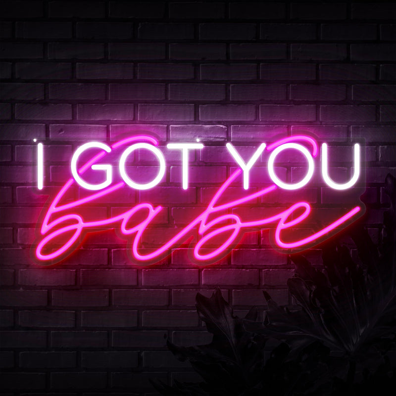 I Got You Babe Block Neon Sign
