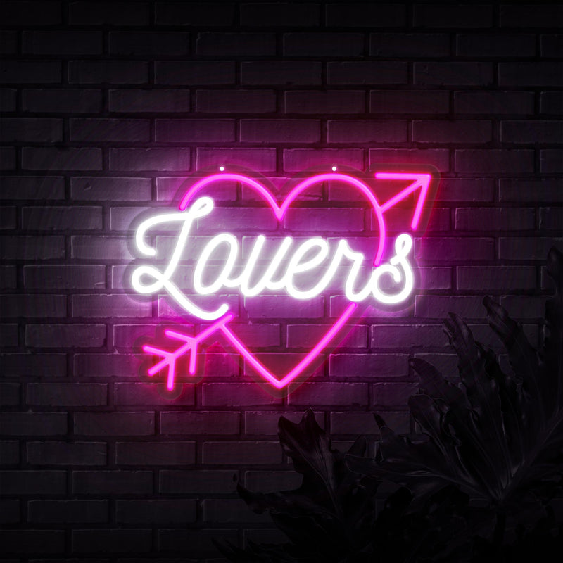 Lovers In Heart Neon Sign