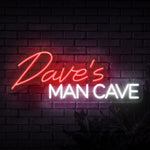 personalised Man Cave Neon Sign