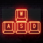 WASD Keys Neon Sign