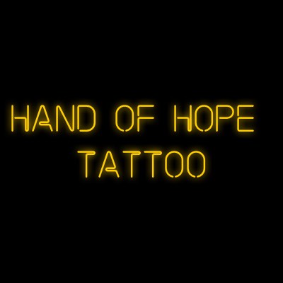 Custom Neon | HAND OF HOPE 
TATTOO