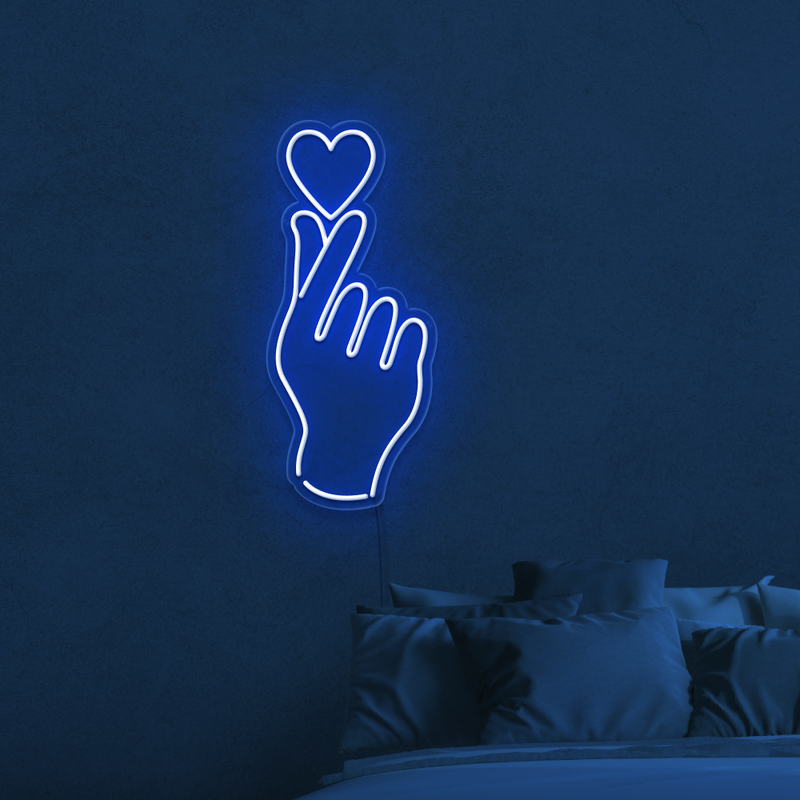 Hand And Heart Neon Sign