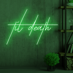 Til Death Edgy Neon Sign