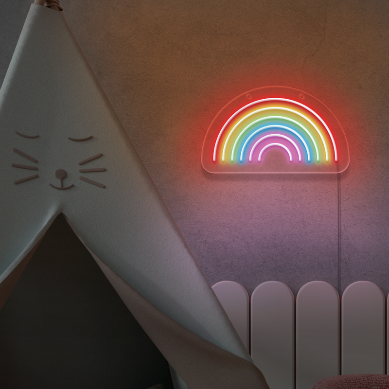 #ChasetheRainbow - Rainbow Neon Sign