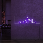City Skyline Neon Sign